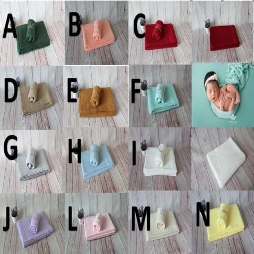 Posing Fabric Backdrop and Wrap Set Baby Stretch Wrap Beanbag Cover Baby Swaddle Blanket Newbron Fabric Blanket Newborn Props