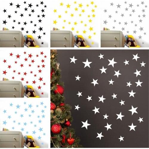 Wall Stickers Mixed size Stars Wall Stickers Kid Decal Art Nursery Bedroom Vinyl Decoration Stars Wall Stickers For Kids Rooms