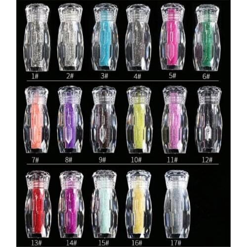 New 100pcs Bottle Mini Caviar Beads Crystal Tiny Rhinestones Glass Micro Bead For Nails DIY Colorful 3D Glitter Nail Art Decorat