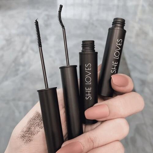 SHE LOVES Fine Brush Head Mascara Net Red Female Slender Curling Small Brush Head Lengthened And Not Easy to Smudge