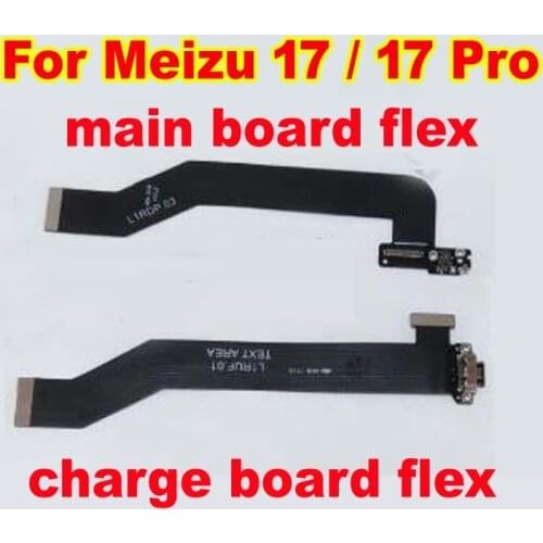 Original Charge board For Meizu 17 / 17 Pro USB Plug Charging Port Charger Main Board Motherboard Flex Cable Full IC Phone Parts