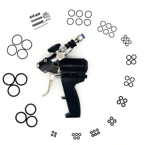 P2 PU Foam Spray Gun Polyurethane Air Purge Spray Gun Self Cleaning With Accessory Kit