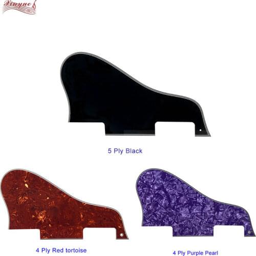 Pleroo Custom Guitar pickgaurd For left handed hole ES 335 Short Jazz Archtop Guitar Pickguard Scratch Plate