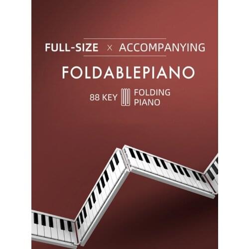 Portable hand-rolled piano 88 folding keyboard professional adult practice portable electronic piano for beginners