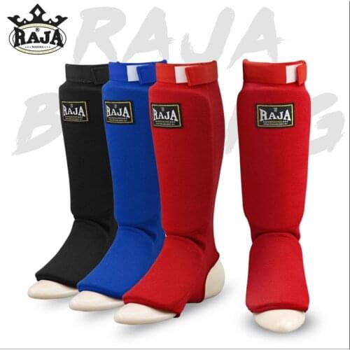 Raja knitted leg warmers Sanda shin protection Boxing ankle guard Karate Taekwondo Training MMA Muay Thai Protective Gear