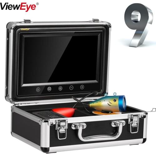 ViewEye Original HD 1000TVL Fish Finder Underwater Fishing 9" Video Camera Monitor Infrared IR Lamp Bright white LED Waterproof