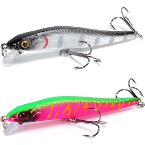 1pcs Minnow Fishing Lure 3D Eyes 8.5cm/5.8g Crankbait Wobblers Artificial Hard Bait Bass Pike Carp Fishing Pesca