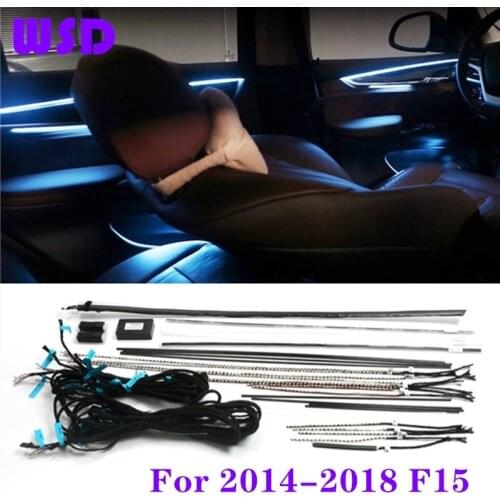 LED Ambient Light Suitable for BMW F15 F16 interior light, original atmosphere light, 9-color ambient light, interior modificati