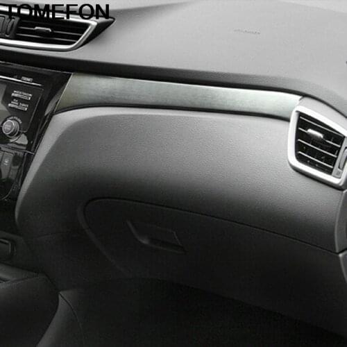 TOMEFON For Nissan Rogue X-Trail T32 2014 2015 2016 2017 2018 Interior Central Control Instrument Panel Molding Cover Trim ABS