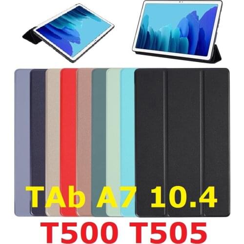 Slim Coque for Samsung Galaxy tab A 7 10.4'' 2020 T500 T505 Case Magnetic Smart Auto-Sleep TPU for Samsung A7 10.4 T500 Cover