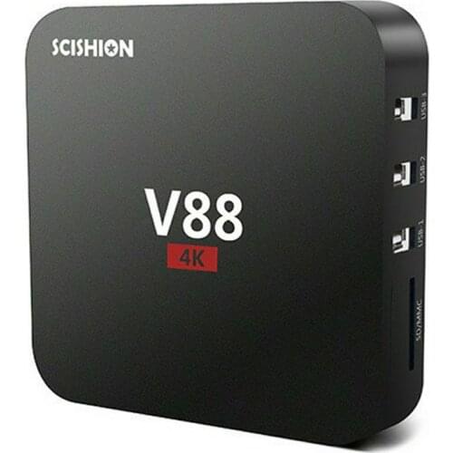 V88 4K HD Smart Set-Top TV Box Android Quad-Core Support Ethernet WLAN Media Player TV Box Home Theater