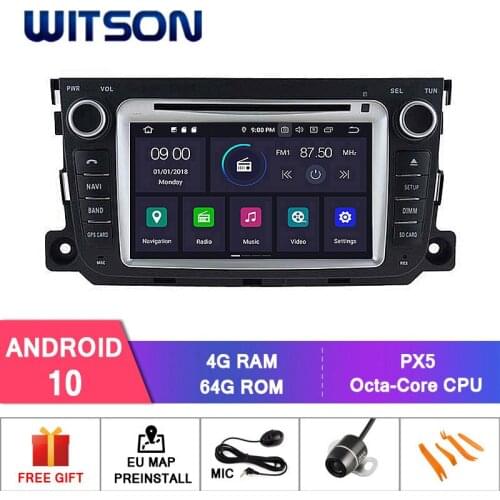 WITSON Android 10 CAR DVD GPS For MERCEDES-BENZ SMART 2010 Car Multimedia Player Stereo AutoAudio GPS Navigation DVD Video