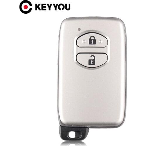 KEYYOU Replacement Remote 2/3 Button Car Smart Key Case For Toyota Camry Key Cover FOB Shell Blank With Blade