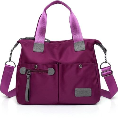 Women Messenger Bag Shoulder Bag Nylon Handbag Large Capacity Tote Shopping Bag