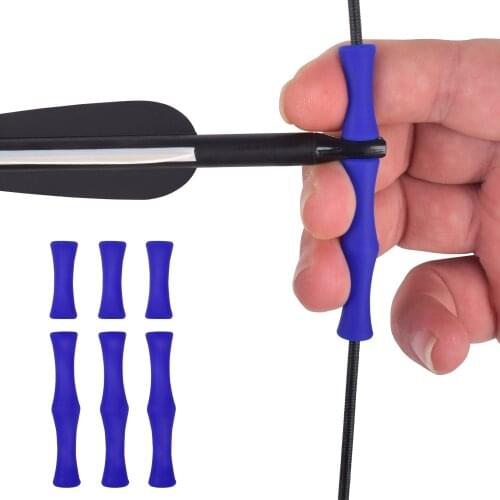 1 Set Archery Silicone Finger Guard Bow String Protector Tab for Archery Hunting Shooting Outdoor