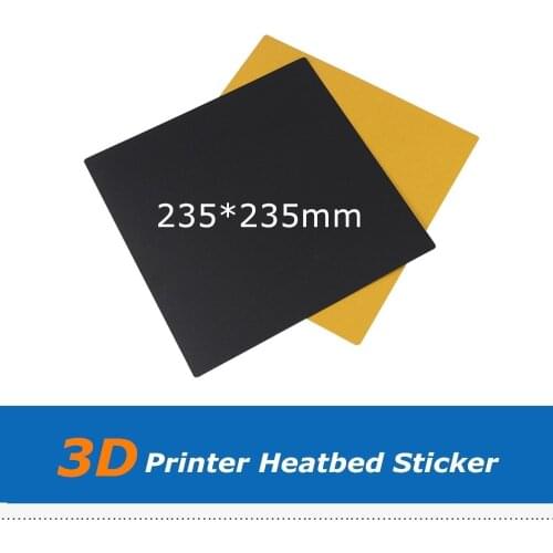 1pc Black 235*235mm Heat Bed Sticker Hotbed Platform Sheet For Ender-3 Ender-2 3D Printer Parts