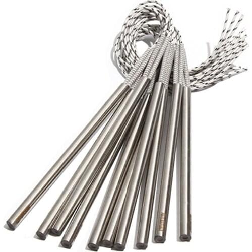 2PCS 10.5mm 380~500mm 316SUS Cylindrical Cartridge Heater 110/220/380V Heating Tube 1600W/1700/1800/1900/2100W Electric Element