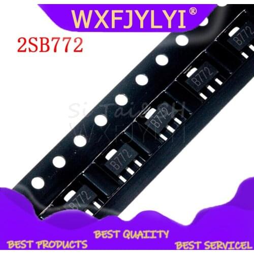 20PCS 2SB772 SOT89 B772 SMD SOT-89 PNP MEDIUM POWER TRANSISTOR new and original