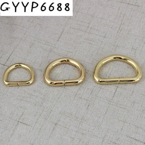 High quality Non Welded D ring Plated D-Rings Webbing Strapping Bags Garment Accessories D Dee Ring adjustable buckles