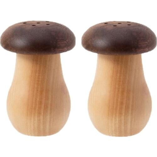 Wood Toothpick Holder Automatic Mushroom Simple Toothpick Box Dining Room Living Room Creative Household Toothpick Jar