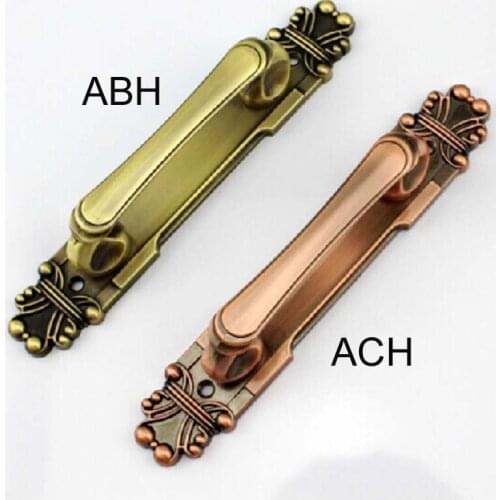 280mm Wooden Door Pulls Antique High Quality Big Gate Door Handles Red Bronze,ZInc Alloy Home ,Ktv Hotel Wood Door Pulls Handles