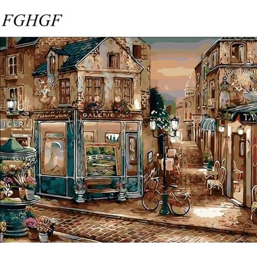 FGHGF Painting By Numbers Drawing By Numbers Coloring By Numbers Decoracion Hogar DIY Wall Pictures For Bedroom