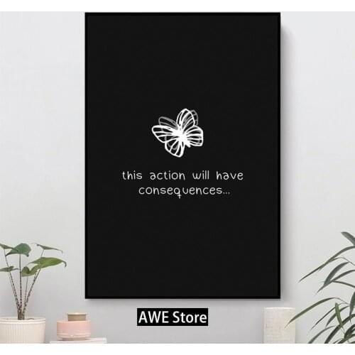 Life Is Strange Actions and Consequences Canvas Painting Cuadros Wall Art Picture for Living Room Home Decoration