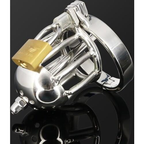 Cockring Stainless Steel Cock Ring Chastity Cage Erotic Device Prison Penis Ring Sex Toys for Men Mens Rings Lock Cock Rings