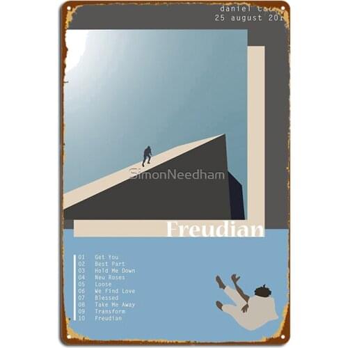 Daniel Caesar Freudian Metal Signs Wall Mural Garage Club Customize Plaques Tin sign Posters