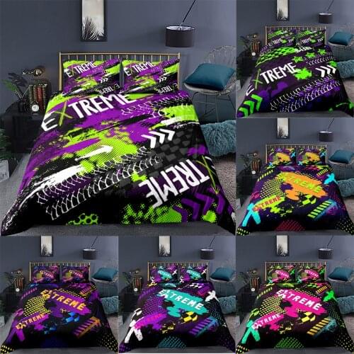 Fashion Printed Quilt Cover Creative Pattern Queen King Size Bedding Set Housse De Couette Unique Design Adult Duvet Cover Set