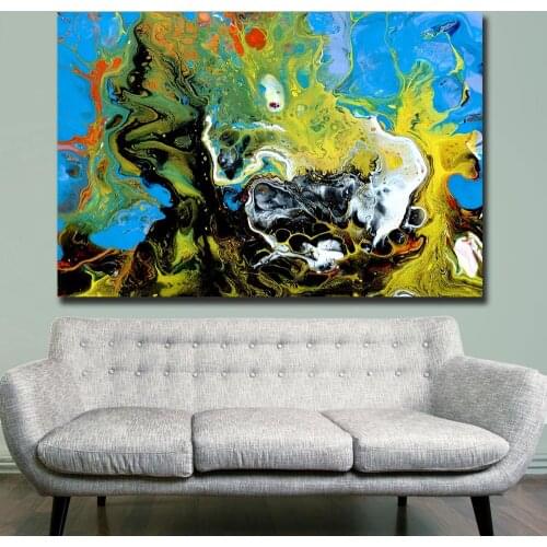 Fashion Wall Art Pictures for Living Room Home Decor Abstract Lover Light Canvas Oil Painting Printed No Framed Wall Pictures
