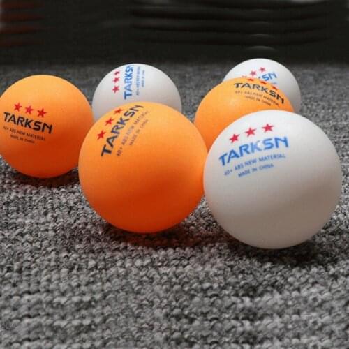 TARKSN 50pcs PRO ABS Material Table Tennis Balls 3 Star 40+mm Plastic Ping Pong Balls for TableTennis Tenis Racket PingPong Ball