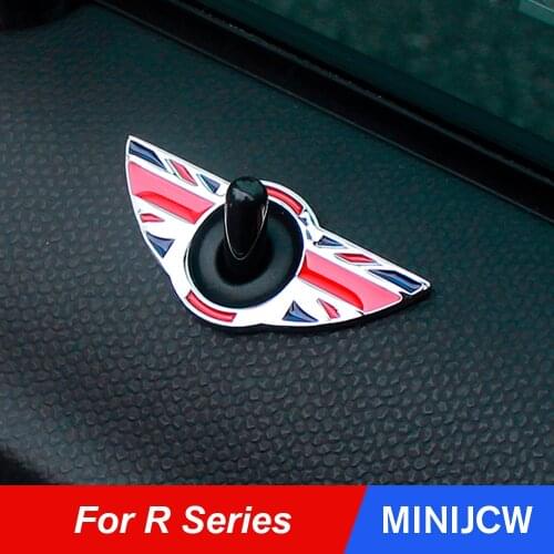 2Pcs Car Door Pin Lock Cover Stickers Case Decor For Mini Cooper S JCW R50 R52 R53 R55 R56 R57 R58 R59 R60 R61 Car Accessories