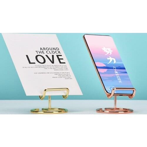 Desktop Cell Phone Holder Dock Metal Tablet Stand For Home Office Suitable Grip Holder Stand Tablet Laptop Computer Accessories