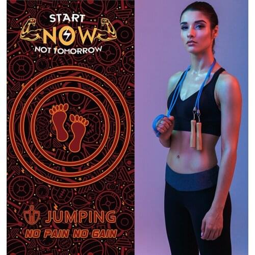 Non-Slip Skipping Rope Mat Yoga Silent Jumping Training Tapete Sports Workout Gym Exercise Fitness Gymnastics Rubber Mats