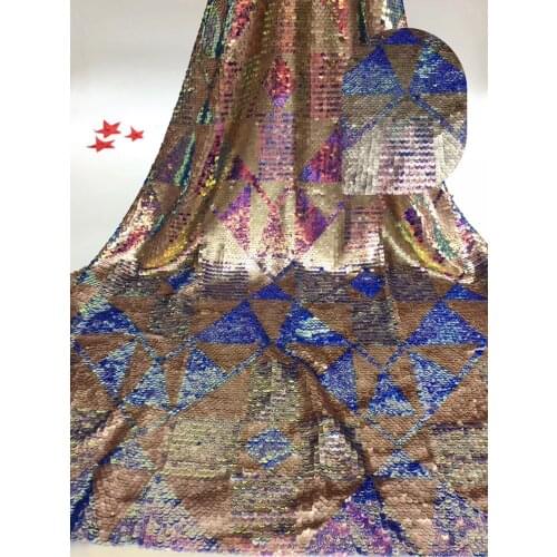 New sequins African lace fabric with sequins 2021 high quality lace French lace fabric, Nigerian wedding dress T3595