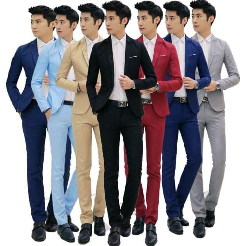 2021 four seasons new three-piece suit (suit + pants + shirt) dress business casual suit mens large m-5xl