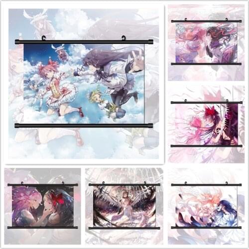 Puella Magi Madoka Magica Akemi Homura Ultimate Kaname Madoka Anime Manga HD Print Wall Poster Scroll