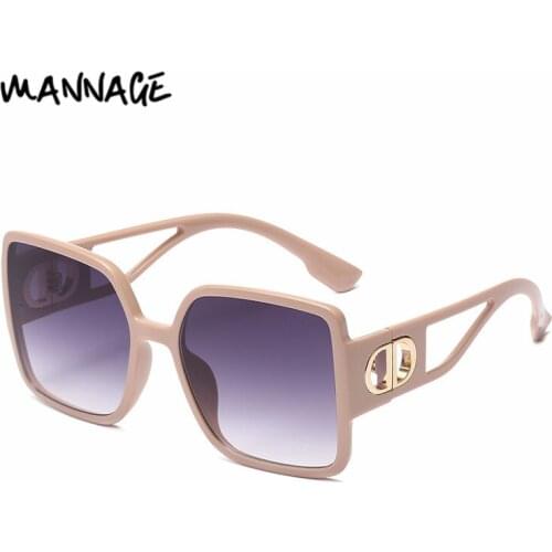 Oversized Square Sunglasses Women Brand Luxury Retro Large Frame Sun Glasses for Women Female Men UV400 Shades