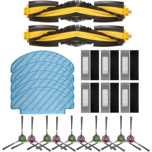 TOP!-for Ecovacs Deebot Ozmo T8 Deebot Sweeping Robot Vacuum Cleaner Main Brush Side Brush Filter Cleaning Cloth