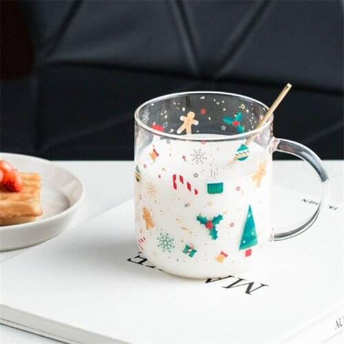 Creative Glass Coffee Beer Mug Large Capacity Breakfast Milk Cup Office Teacup With Handle Party Drinkware Beverage Juice Mugs