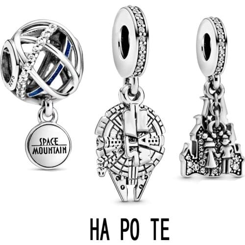 NEW 100% 925 Sterling Silver Parks Collection Charm Pendant Fit Diy Women Original Bracelet Fashion Jewelry