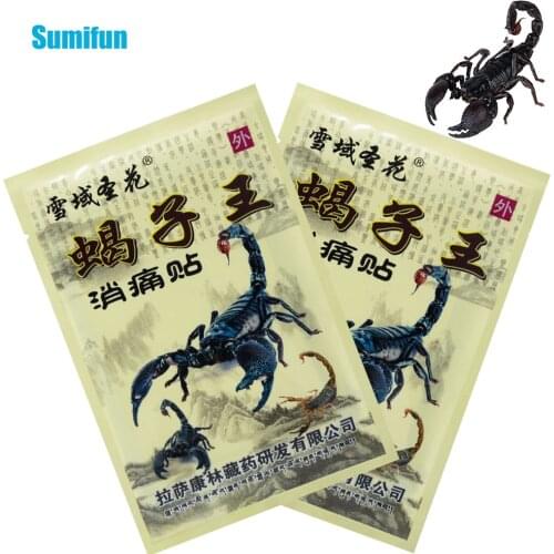 16pcs=2bags Scorpion Venom Medical Plaster Arthritis Joint Pain Relieving Patch Back Shoulder Knee Ache Stickers Health Care