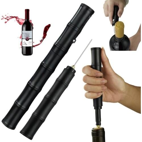 2PCS Air Pump Wine Bottle Opener Stainless Steel Pin Type Bottle Pumps Red Wine Cork Remover Corkscrew Air Pressure Wine Opener