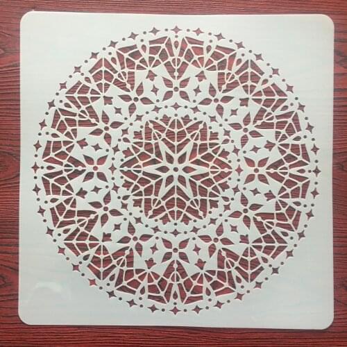 30 * 30cm Large Mandala Geometry DIY Wall Painting Layering Stencils Scrapbook Coloring Embossing Album Decorative Template