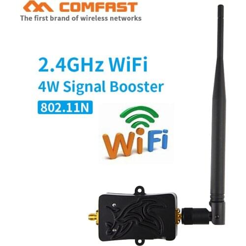 4W Wifi Signal Booster 2.4Ghz 802.11 bluetooth Signal Extender Wifi Repeater Broadband Amplifiers for Wireless Router Card WIFI