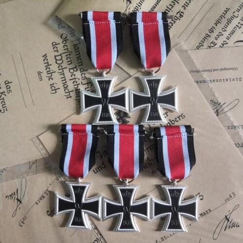 5pcs/lot Germany 1870 Iron Cross 2nd Class The Franco-Prussian War 1870 Iron Cross EK2 Prussia Military Medal