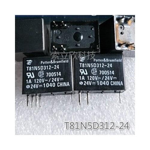 5pcs New T81n5d312-24 5pin 24v 24vdc Relay