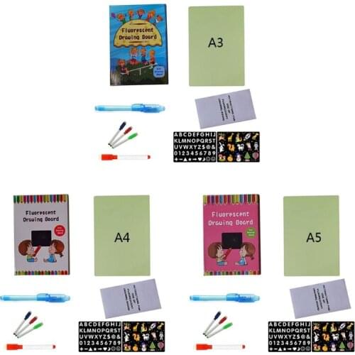 A3/A4/A5 Fluorescent Light Writing Pad Kids Child Drawing Painting Board Children Educational Toys Gifts