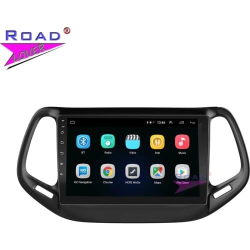 Android 10.0 Octa Core 6G+128G For Jeep Compass 2017-2019 Car Multimedia Player Radio Stereo GPS Unit 10.1 Inch Tape Recorder